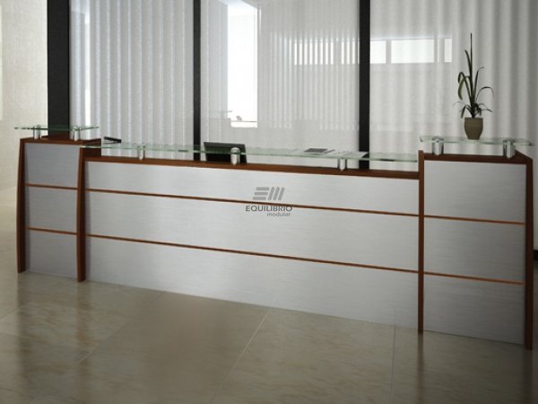 EQU-RECTA/ALUMINIO: Repción Recta :: Equilibrio Modular - Amplio catalogo en muebles y mobiliario de oficina para todo Mexico.